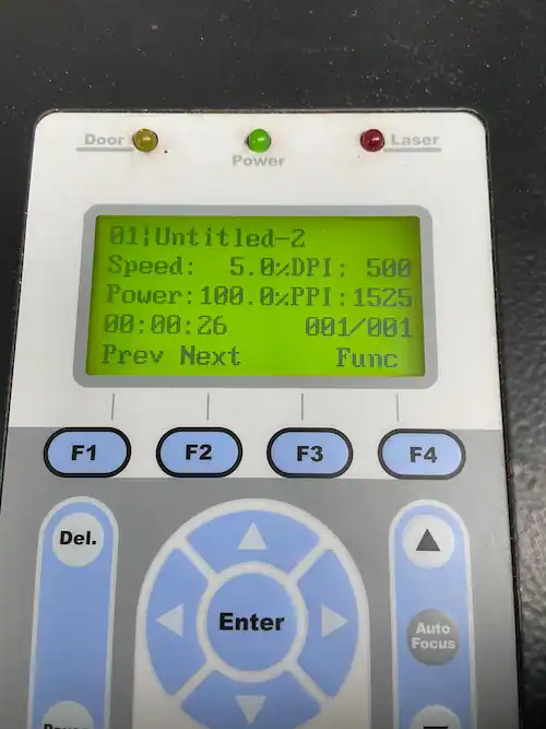 GCC X252 Control Panel